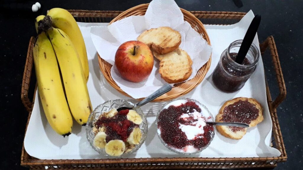 Geleia de chia com suco de uva