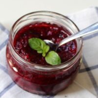 Geleia de chia com suco de uva